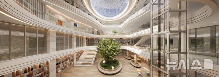 [서울=뉴시스] 래미안 루미원 아트리움 커뮤니티(지하).