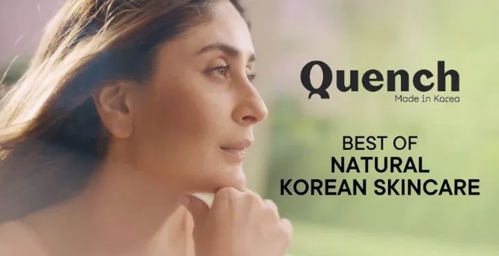[서울=뉴시스] 인도 여배우 카리나 카푸어 칸이 '메이드 인 코리아'를 앞세운 K뷰티 콘셉트의 퀜치 보타닉스(Quench Botanics) 브랜드를 론칭했다 (사진=퀜치 보타닉스 홈페이지 캡처) *재판매 및 DB 금지