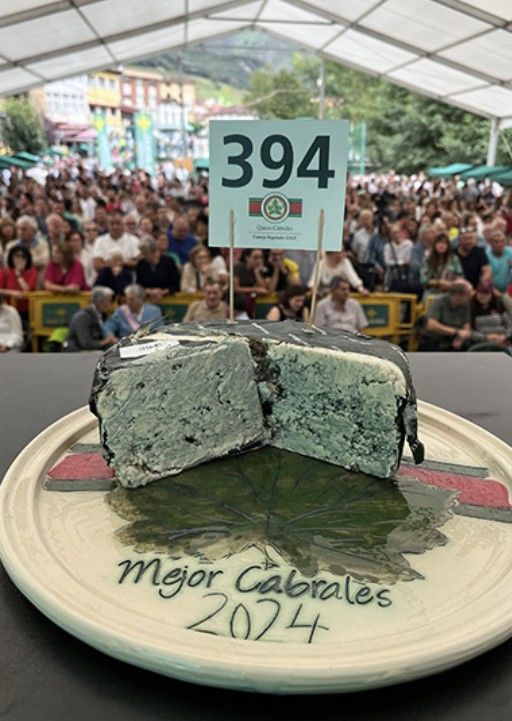 [서울=뉴시스] 스페인 북부 아스투리아스 지방의 전통 치즈 '카브랄레스'(Cabrales) 한 덩어리가 세계에서 가장 비싼 치즈로 기네스북에 올랐다. (사진=기네스월드레코드 홈페이지 갈무리) 2025.07.14 *재판매 및 DB 금지