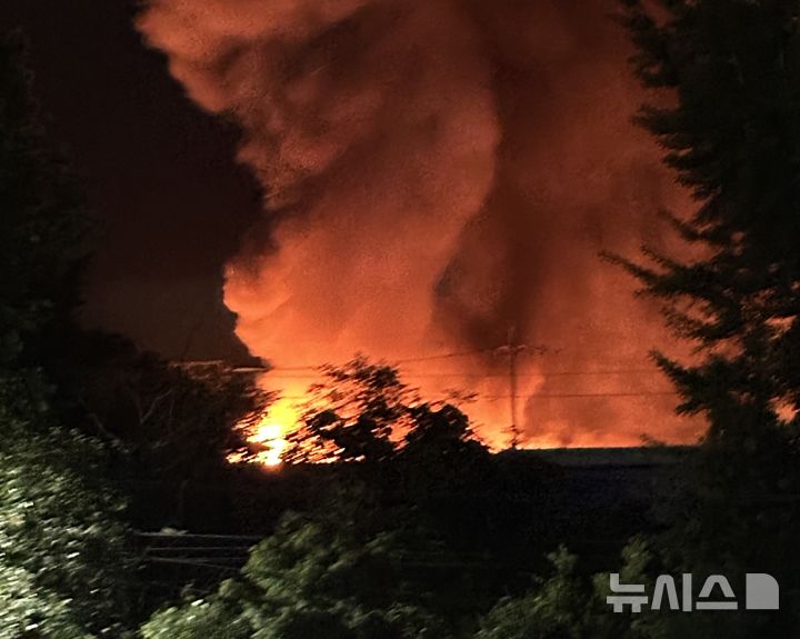 [대전=뉴시스] 김도현 기자 = 15일 오전 대전 서구 가수원동의 한 가구 제조 업체에서 불이 났다. 2025.07.15.kdh1917@newsis.com
