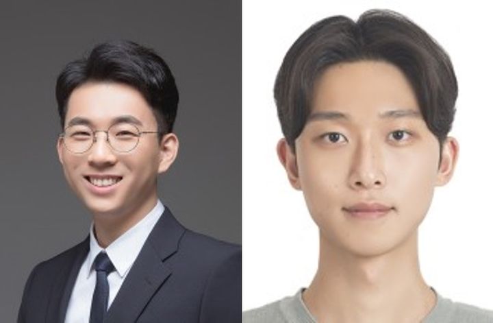 [울산=뉴시스] 구미현 기자 = UNIST 연구진. 이현욱 교수(좌)와 정순재 연구원(제1저자) photo@newsis.com *재판매 및 DB 금지