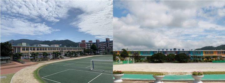 [고성(경남)=뉴시스] 신정철 기자= 경남 고성군 거류면 소재 동광초등학교와 영오면 영현분교가 내년 3월에 인근 초등학교와 통·폐합된다.사진은 통폐합되는 거류초와 동광초 학교 전경 모습,(사진=고성교육지원청 제공).2025.07.15. photo@newsis.com *재판매 및 DB 금지