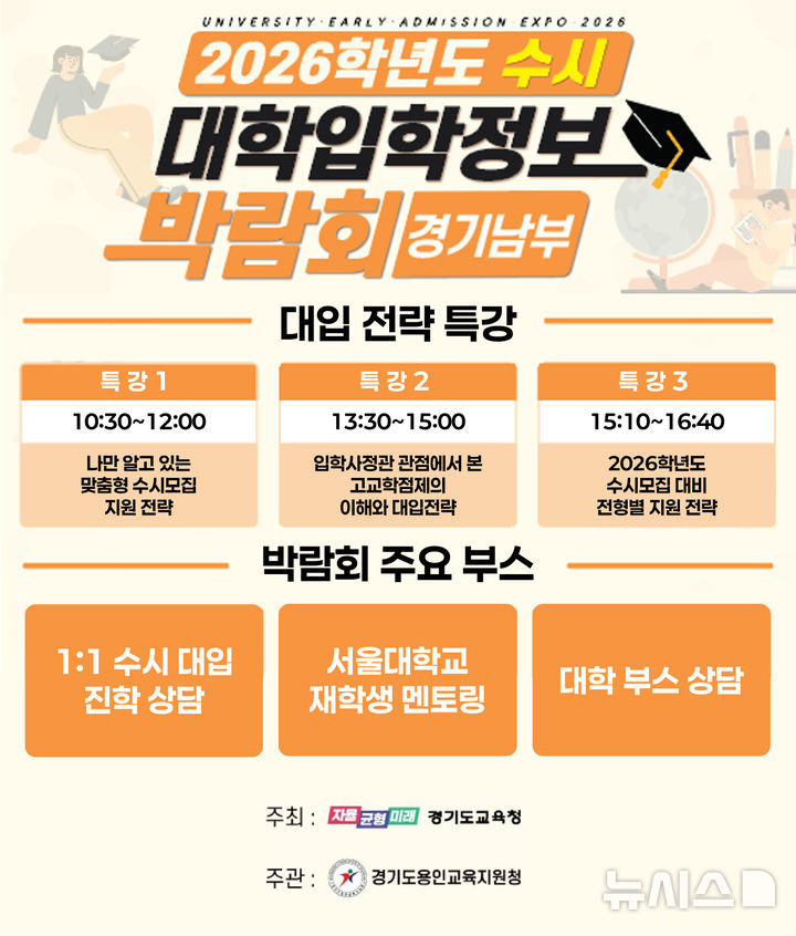 [용인=뉴시스]대학입학정보박람회 안내 포스터(사진=용인교육지원청 제공) 2025.07.15.photo@newsis.com *재판매 및 DB금지