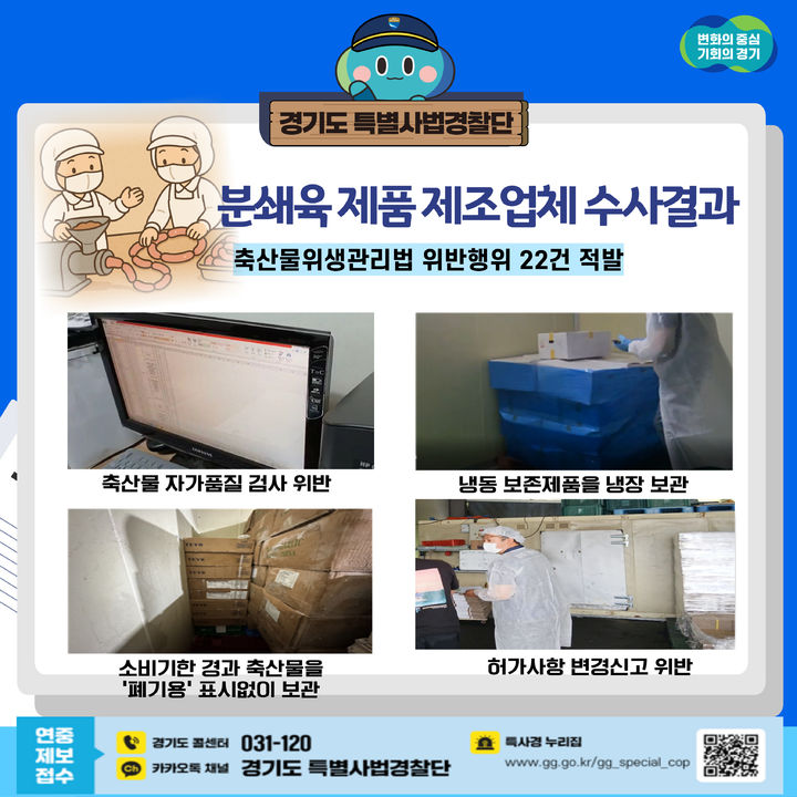 "햄버거병 차단" 경기도, 분쇄육 제조업체 위법 20곳 적발