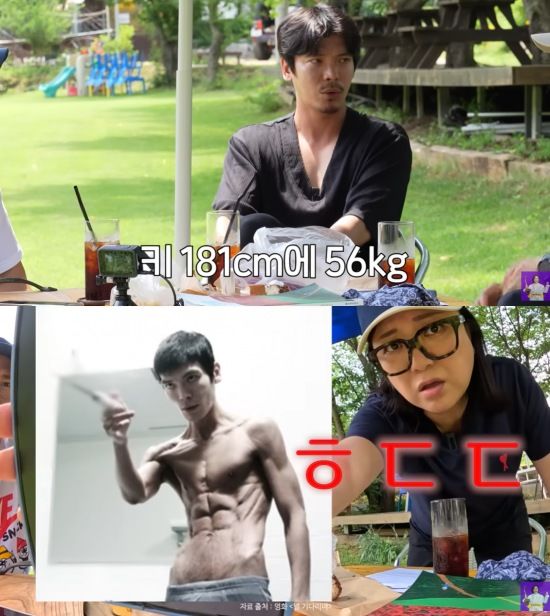 [서울=뉴시스] 배우 김성오가 영화 촬영을 위해 극단적인 다이어트에 도전했던 경험을 털어놨다. (사진=유튜브 채널 '김숙티비' 캡처) 2025.07.15. photo@newsis.com  *재판매 및 DB 금지
