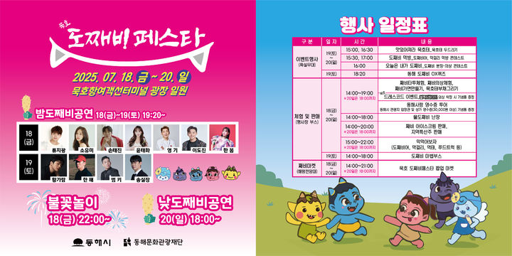 [동해=뉴시스] 2025 묵호 도째비페스타 안내 포스터.(사진=동해시 제공)photo@newsis.com *재판매 및 DB 금지