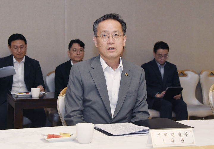 [세종=뉴시스] 정부는 15일 서울 종로구 정부서울청사에서 이형일 기획재정부 장관 직무대행 1차관 주재로 'MSCI 선진국 지수 편입 추진 TF' 킥오프 회의를 개최했다. (사진=기재부 제공) 2025.07.15. photo@newsis.com *재판매 및 DB 금지