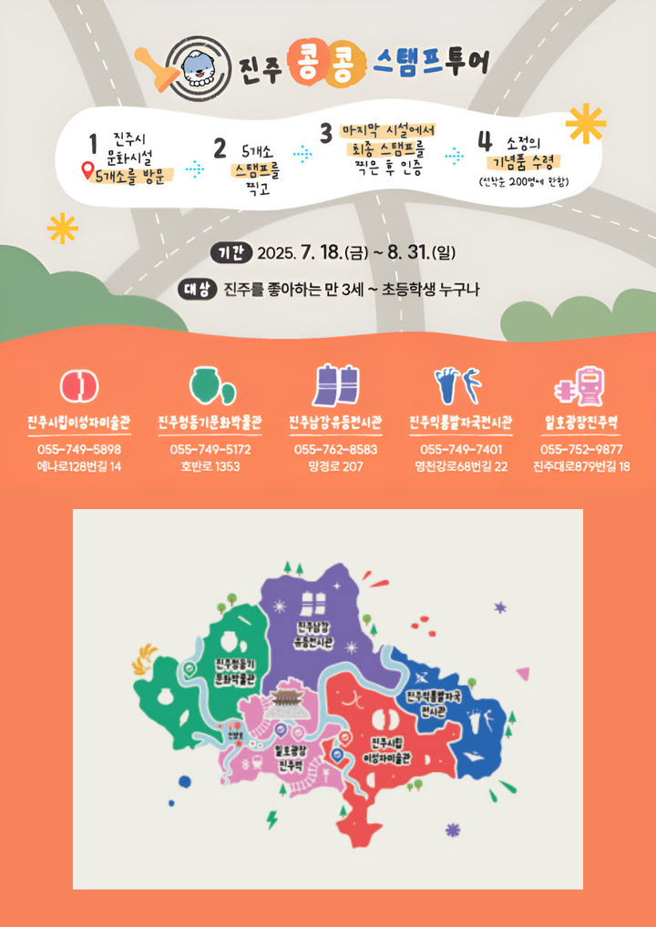 [진주=뉴시스]진주시, ‘어린이 진주 콩콩 투어’ 운영.(사진=진주시 제공).2025.07.16.photo@newsis.com *재판매 및 DB 금지