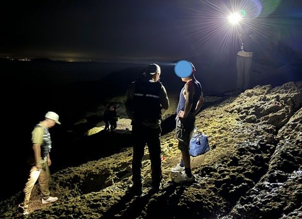 야간출입금지 단속 장면 (사진=변산반도국립공원 제공) *재판매 및 DB 금지