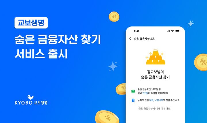[서울=뉴시스] 교보생명 숨은 금융자산 찾기 이미지. (사진=교보생명 제공) 2025.07.16. photo@newsis.com  *재판매 및 DB 금지