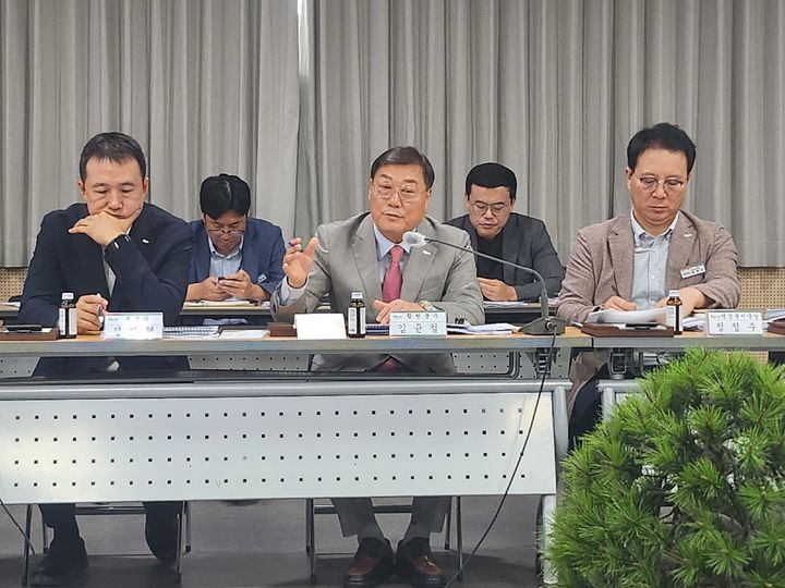 [합천=뉴시스] 서희원 기자= 16일 합천군 민선 8기 출범 3주년 언론 간담회 가져 2025. 07. 16. shw1881@newsis.com  *재판매 및 DB 금지