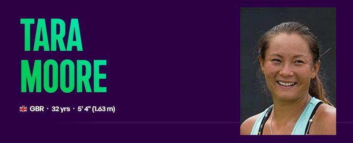 [서울=뉴시스] 타라 무어. (사진 = WTA 홈페이지 캡처) *재판매 및 DB 금지