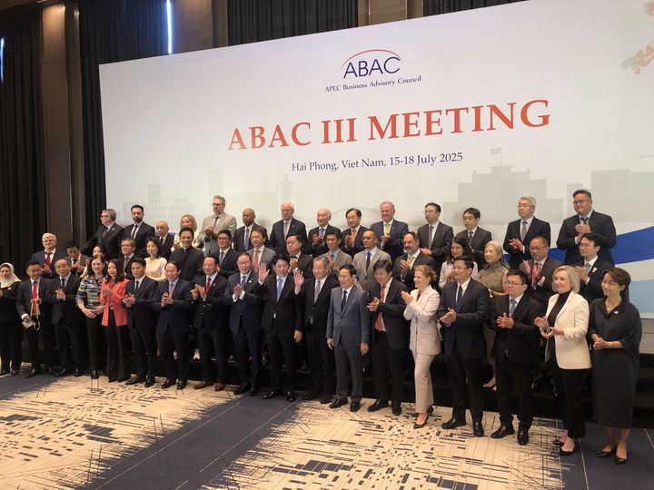 [서울=뉴시스]윤성미 아시아태평양경제협력체(APEC) 고위관리회의(SOM) 의장은 15~18일 베트남에서 열리는 제3차 APEC 기업인자문위원회(ABAC) 회의에 참석했다. (사진=외교부 제공) 2025.07.16&nbsp; *재판매 및 DB 금지