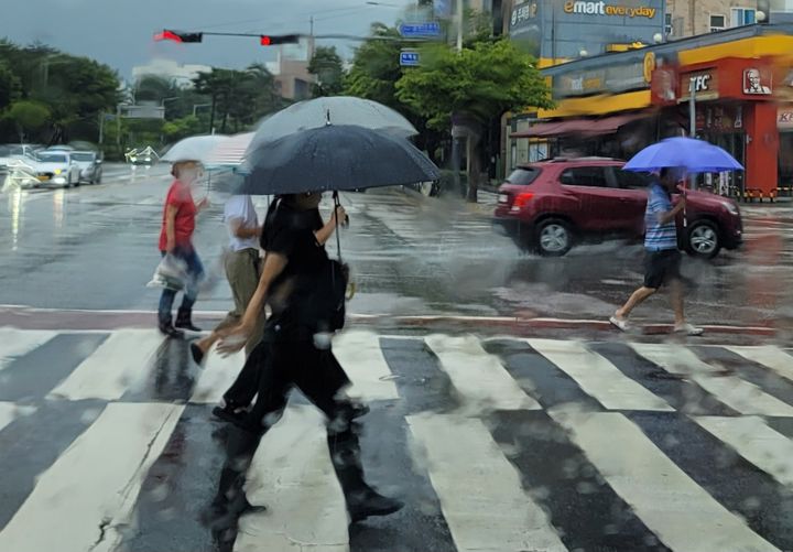 [춘천=뉴시스] 강원 지역에 많은 비가 내리고 있다. syi23@newsis.com *재판매 및 DB 금지