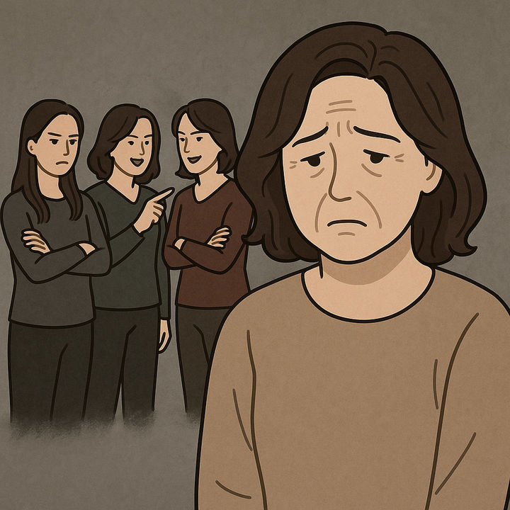 [서울=뉴시스] 큰 언니의 주도로 따돌림을 받고 유산 상속도 받지 못한 50대 여성 A씨의 사연이 전해졌다.(사진=오픈AI 생성) 2025.07.17 *재판매 및 DB 금지