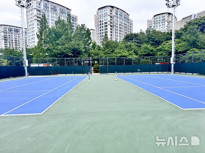 [성남=뉴시스] 성남시 분당구 백현동 낙생대공원 테니스장 (사진=성남시 제공) 2025.07.17.photo@newsis.com