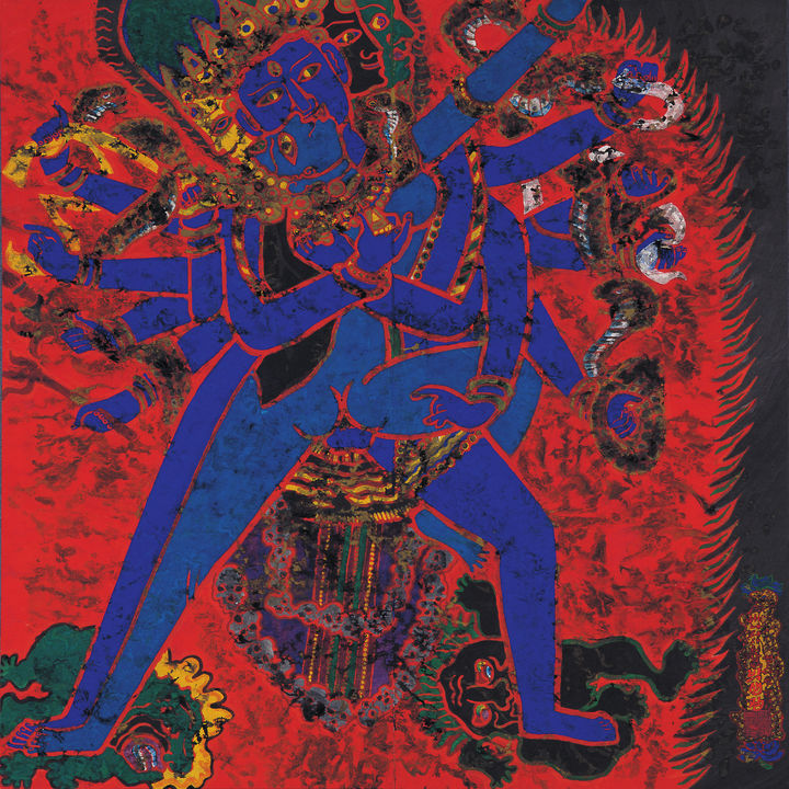 내고 박생광, 힌두사II, 1983, 종이에 수묵채색, 137x136cm *재판매 및 DB 금지