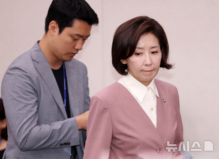 [서울=뉴시스] 김명년 기자 = 나경원 국민의힘 의원이 지난 17일 오전 서울 여의도 국회 산업통상자원중소벤처기업위원회에서 열린 김정관 산업통상자원부 장관 후보자 인사청문회에 참석하고 있다. 2025.07.17. kmn@newsis.com