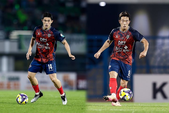 [김천=뉴시스] 이동경(왼쪽)과 이승원. (사진=김천상무 제공) 2025.07.18 photo@newsis.com *재판매 및 DB 금지