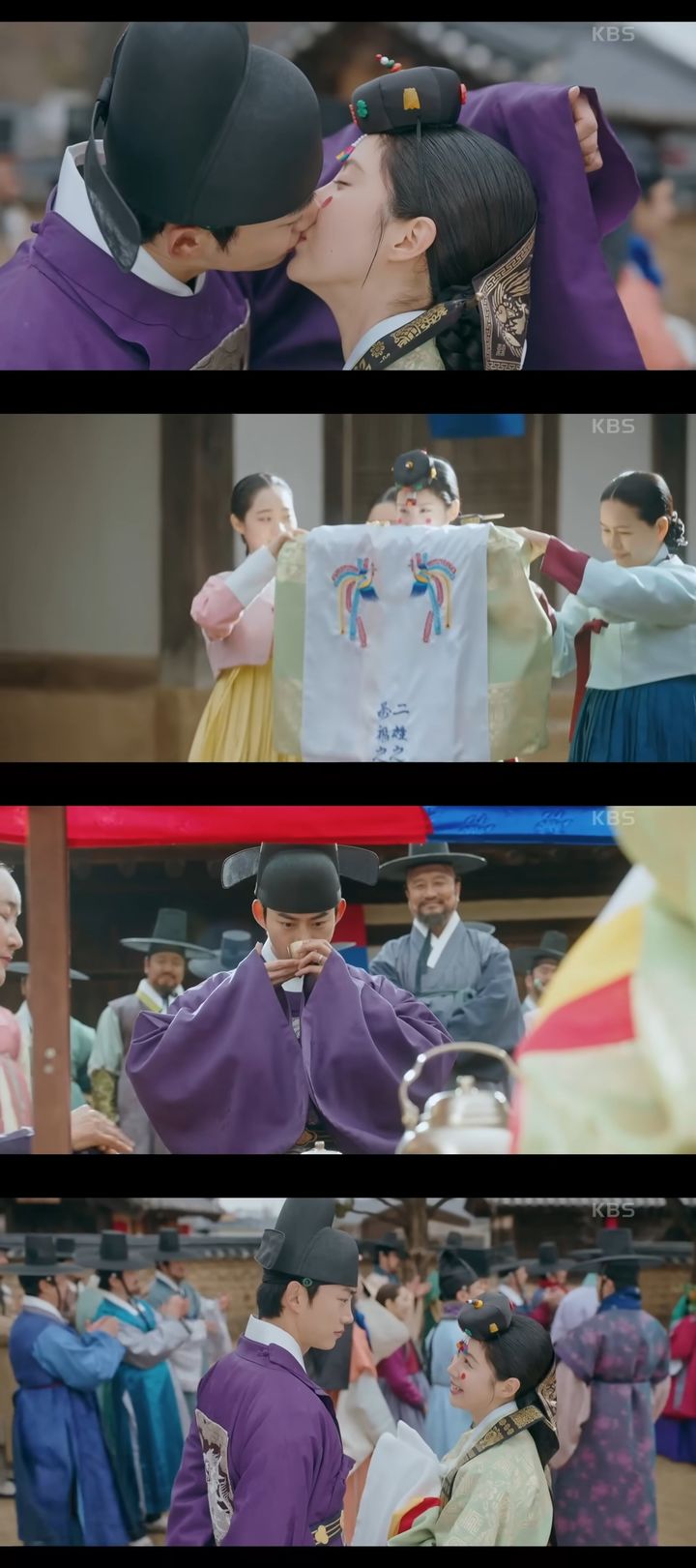 [서울=뉴시스] 경성군 이번과 차선책이 혼례를 올렸다. (사진=KBS Drama 캡처) 2025.07.18. photo@newsis.com *재판매 및 DB 금지