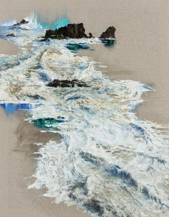 김남표, Waves#4, 2025, Oil on linen, 116.8x91cm *재판매 및 DB 금지