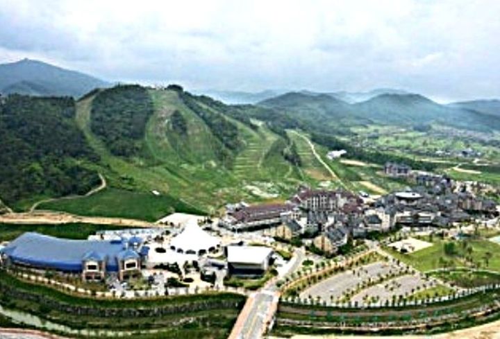 레저스포츠 페스티벌 MTB 대회가 열리는 알펜시아 리조트 전경. *재판매 및 DB 금지