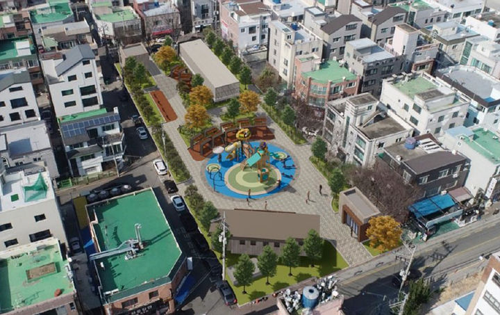 [울산=뉴시스] 내년 말 준공 예정인 울산 남구 달동 동평공원 하부 공영주차장 조감도. (사진=울산 남구 제공) photo@newsis.com *재판매 및 DB 금지