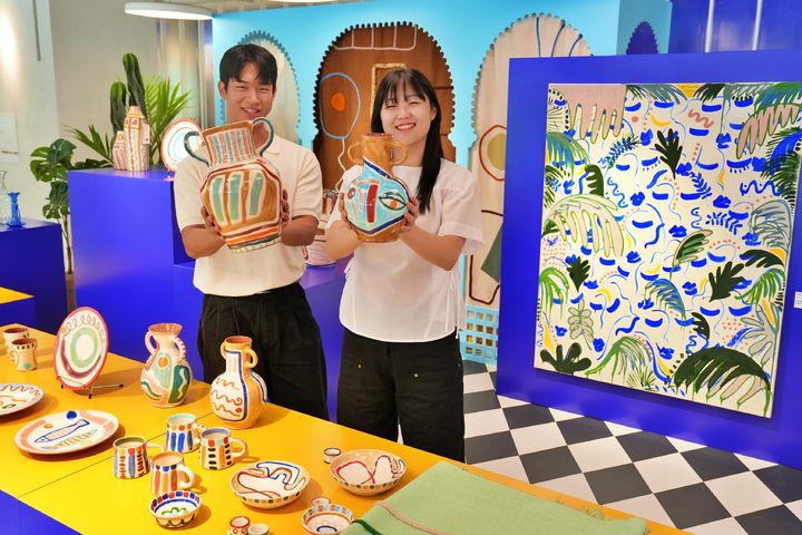 [서울=뉴시스] 롯데백화점 라이프스타일 편집숍 '더콘란샵(The Conran Shop)'은 다음달 7일까지 강남점 1층에서 모로코의 도시 '마라케시'를 테마로 한 여름 시즌 팝업스토어를 진행한다.(사진=롯데백화점 제공) *재판매 및 DB 금지