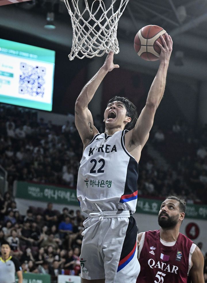 [서울=뉴시스] 남자 농구 대표팀의 여준석. (사진=대한민국농구협회 제공)  *재판매 및 DB 금지