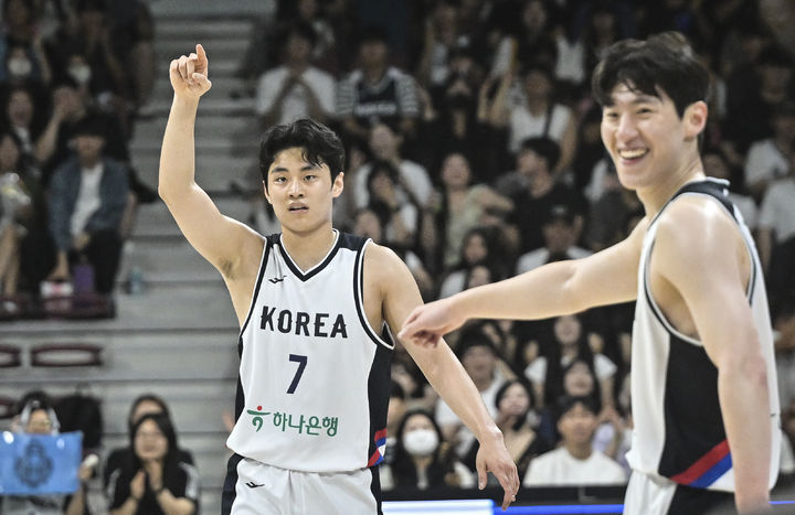 [서울=뉴시스] 남자 농구 대표팀의 유기상. (사진=대한민국농구협회 제공) *재판매 및 DB 금지