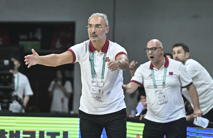 [서울=뉴시스] 카타르 남자 농구 대표팀의 하칸 데미르 감독. (사진=대한민국농구협회 제공)  *재판매 및 DB 금지