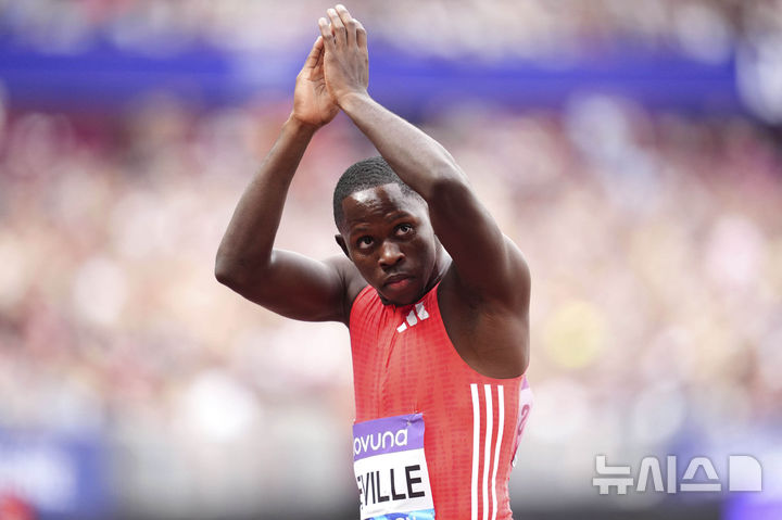[런던=AP/뉴시스] 자메이카 육상 선수 오블리크 세빌. 2025.07.19.