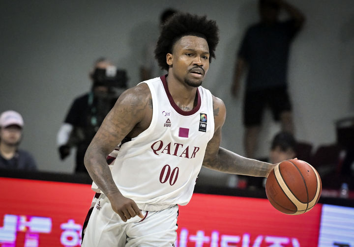 [서울=뉴시스] 카타르 남자 농구 대표팀의 브랜던 굿윈. (사진=대한민국농구협회 제공)  *재판매 및 DB 금지