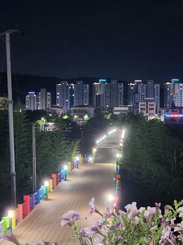 [울산=뉴시스] 구미현 기자 = 20일 울산 옛 삼호교가 전날 내린 집중호우에 교량이 휘어져 있다. (사진=독자 제공)2025.07.20. photo@newsis.com *재판매 및 DB 금지