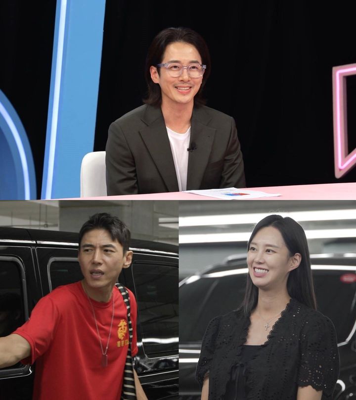 최필립(위), 송재희·지소연 부부