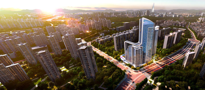 [서울=뉴시스] 동부건설이 센트레빌 아스테리움을 조성할 개포 현대4차 가로주택정비사업 조감도. 2025.07.21. (자료=동부건설 제공) photo@newsis.com *재판매 및 DB 금지