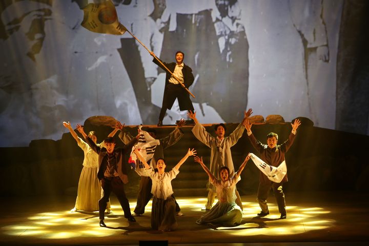 [부산=뉴시스] 뮤지컬 '독립군 아리랑' 공연. (사진=부산문화회관 제공) 2025.07.21. photo@newsis.com *재판매 및 DB 금지