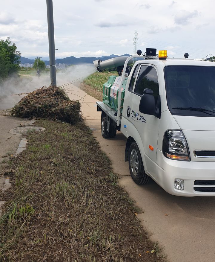 경산시, 집중호우 침수지역 특별방역 (사진=경산시 제공) *재판매 및 DB 금지