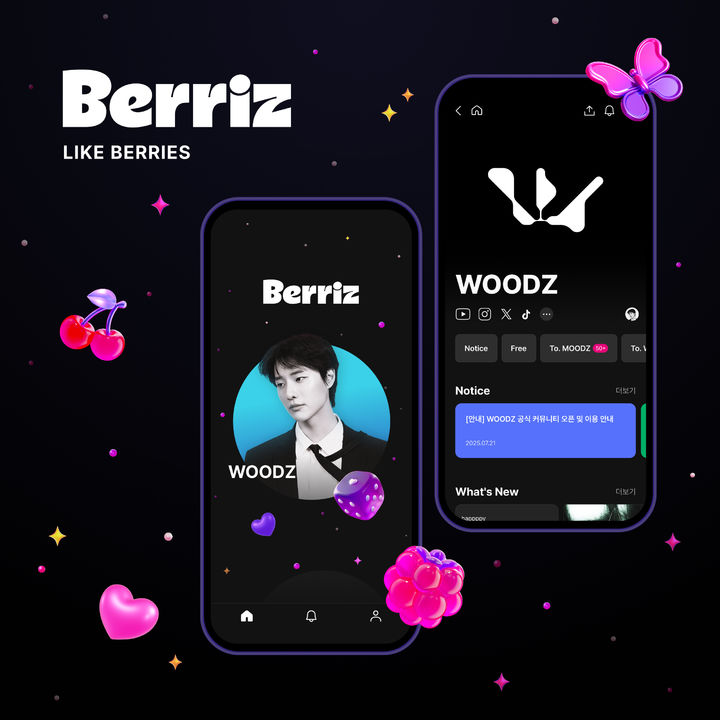 [서울=뉴시스] 우즈가 '베리즈(Berriz)'에 팬 커뮤니티를 연다. (사진=카카오엔터테인먼트제공) 2025.07.21. photo@newsis.com *재판매 및 DB 금지