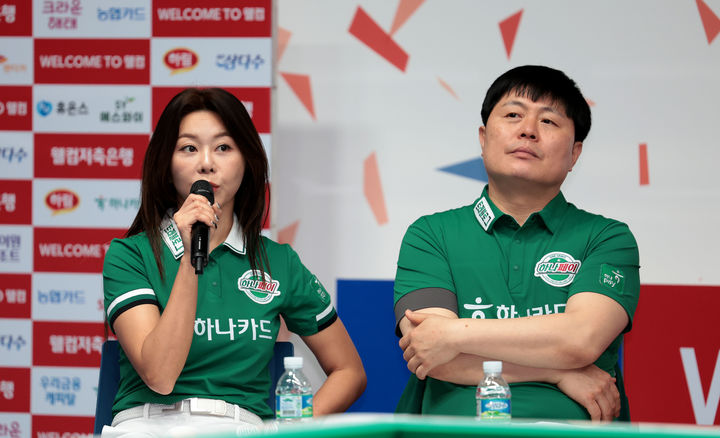 프로당구 PBA 하나카드 김가영(왼쪽)과 김병호. 2025.07.21. (사진=프로당구협회 제공) *재판매 및 DB 금지