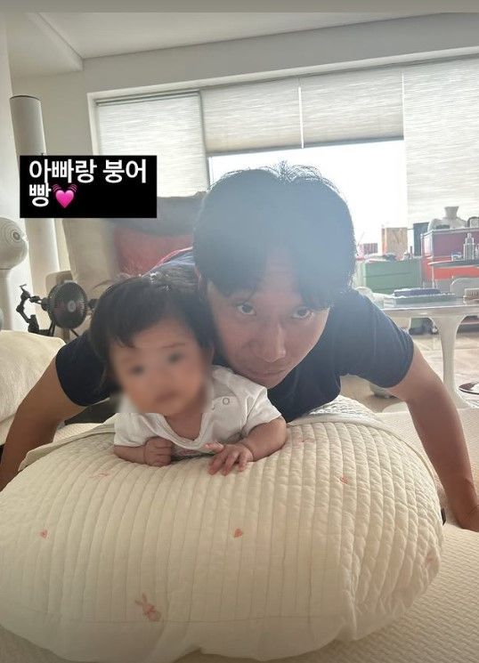 [서울=뉴시스] 이규혁과 딸의 모습. (사진=손담비 인스타그램 캡처) 2025.07.22. photo@newsis.com *재판매 및 DB 금지