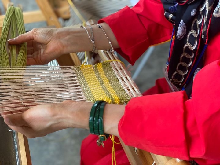 [부여=뉴시스] 부여군 123사비공예마을 공예 체험. (사진= 부여군 제공) *재판매 및 DB 금지