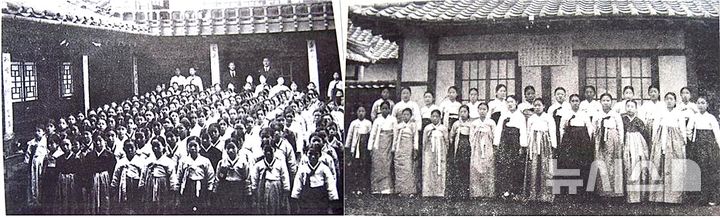 [울산=뉴시스] 평양 예기 학교와 대구 예기 학교. (사진=김문길 소장 제공). 2025.07.23. photo@newsis.com *재판매 및 DB 금지