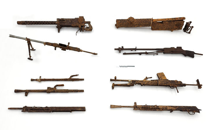 [서울=뉴시스] 국립문화유산연구원이 보존처리한 6·25전사자 유품 대형화기류 (사진=국가유산청 제공) 2025.07.22. photo@newsis.com *재판매 및 DB 금지