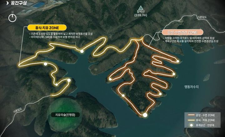 [음성=뉴시스] 음성군 천년숨결 국가생태 탐방로 조성사업 조감도. (사진=음성군 제공) photo@newsis.com *재판매 및 DB 금지