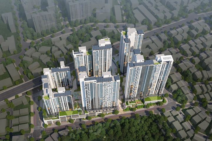 [서울=뉴시스]마포구 성산동 165-72번지 일대 모아주택 조감도.