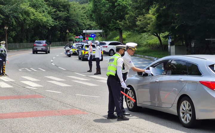[구미=뉴시스] 음주단속. (사진=구미경찰서 제공) 2025.07.22 photo@newsis.com *재판매 및 DB 금지