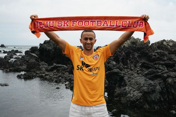 [서울=뉴시스] 프로축구 K리그1 제주SK에 입단한 티아고. (사진=제주SK 제공) *재판매 및 DB 금지