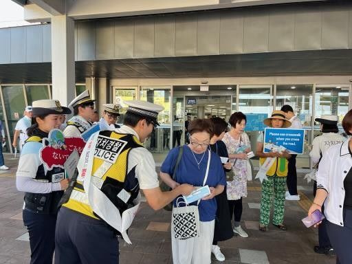 [서귀포=뉴시스] 서귀포시 유관기관 합동 안전문화운동 캠페인. (사진=서귀포시 제공) *재판매 및 DB 금지