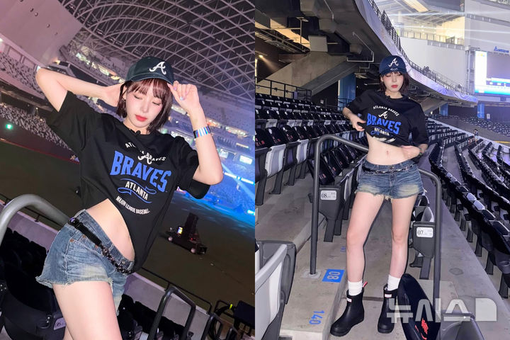 [뉴시스] 치어리더 하지원. (사진=인스타그램 갈무리)